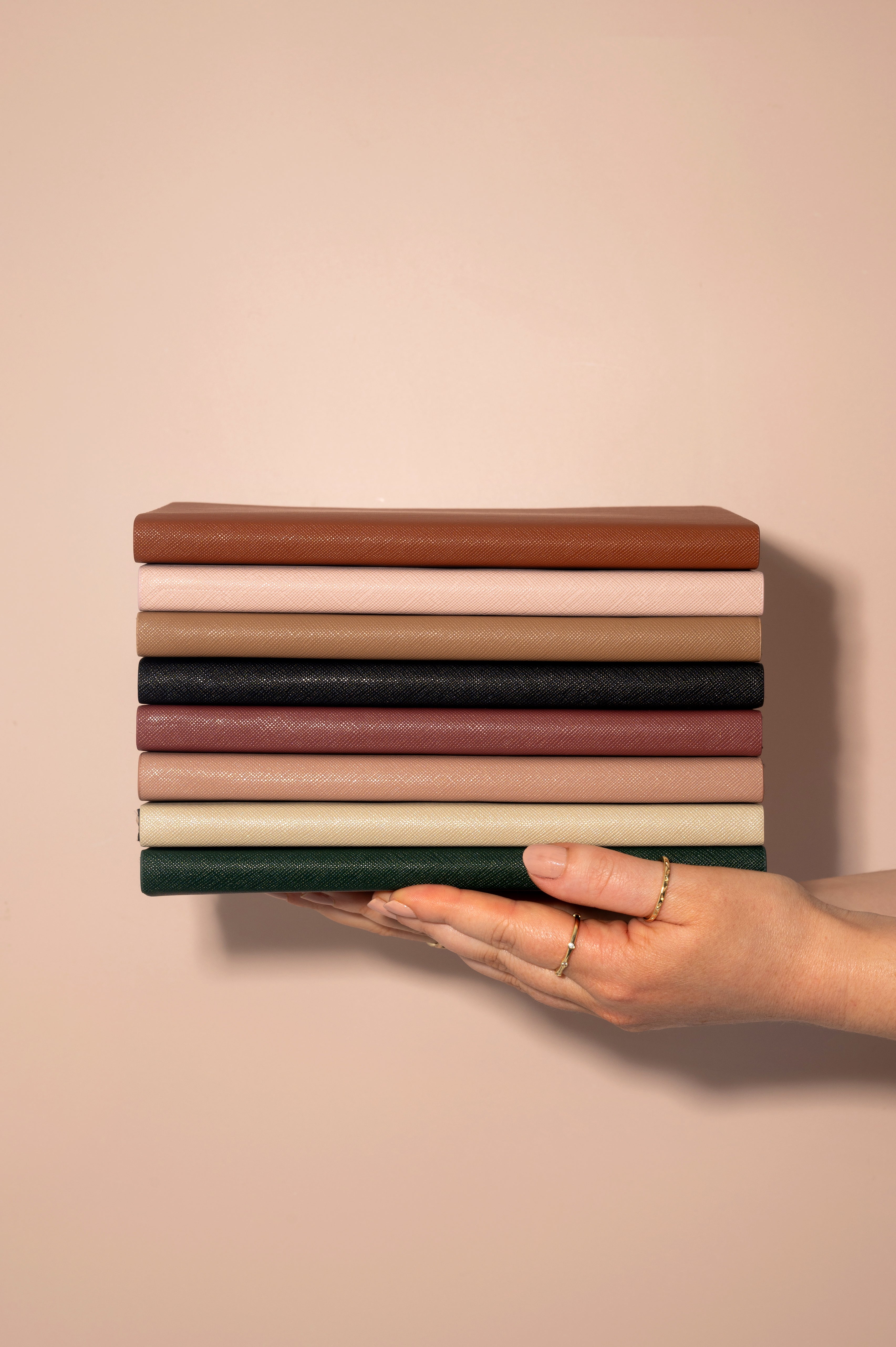 Personalised A5 Notebook | Custom Text Notebook | Personalised Journal | Personalised Gifts | Brown, Beige, Taupe, Forest Green, Dusty Rose, beige, pink, burnt orange