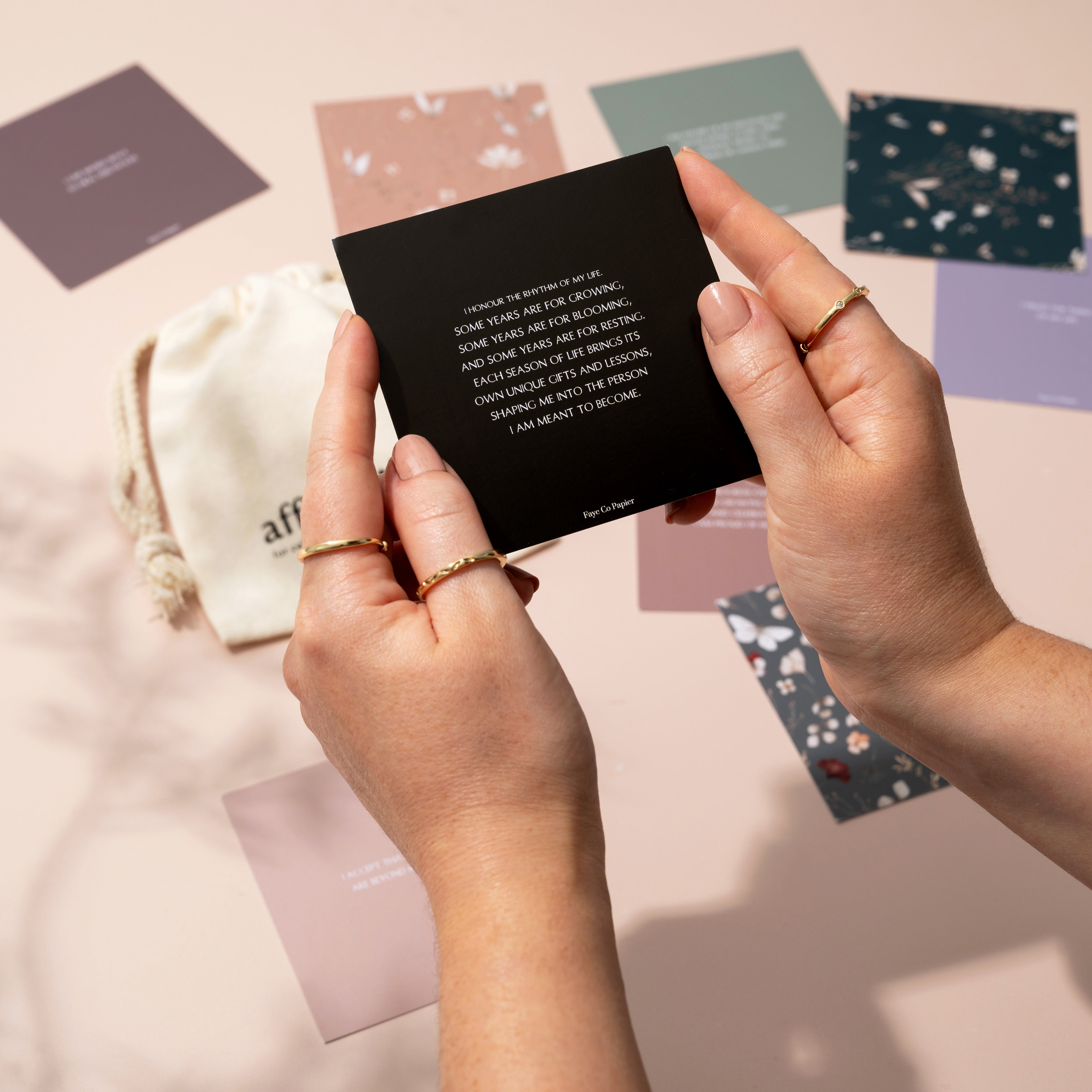 Mindful Affirmation cards gift 