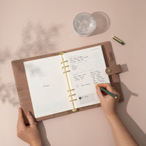 A5 Minimal Undated Lifestyle Weekly Planner Insert 