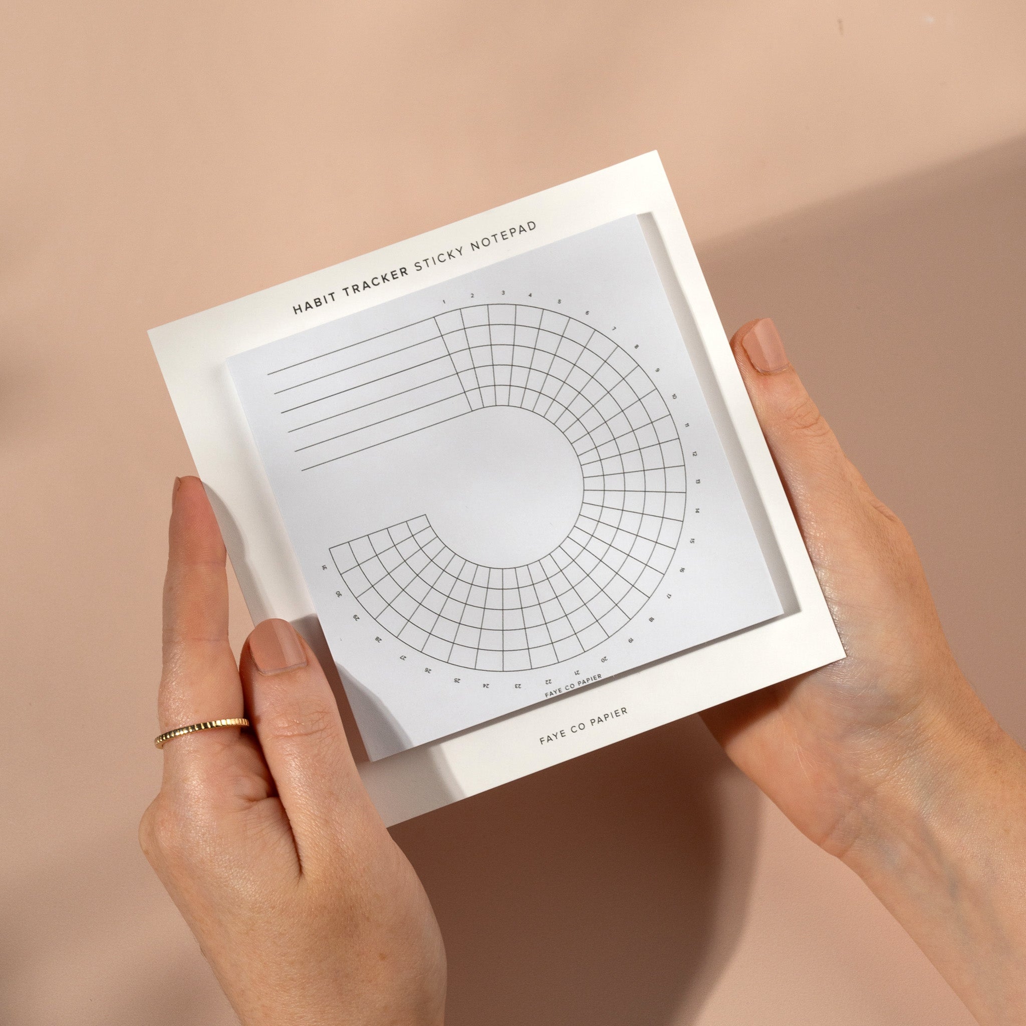 Wheel Sticky Notes Habit Tracker Wheel Sticky Notepad