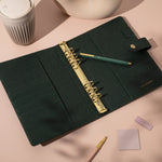 classic ballpoint pen in taupe, cream, brown, dusty pink, grey, forest green, burgundy, Rose brown