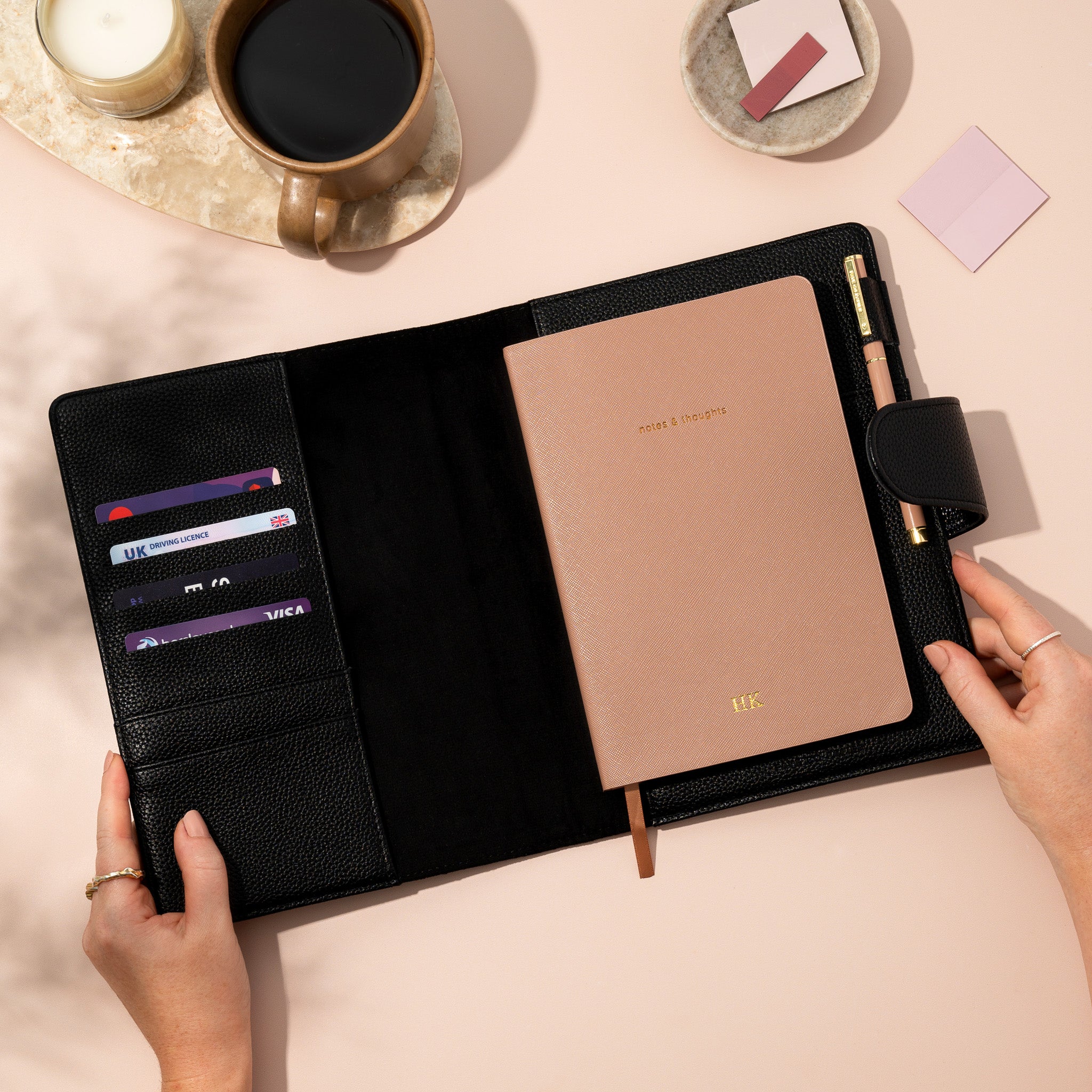 Portfolio Organiser A5 Refillable Notebook Cover | disc bound planner cover ORGANISER / PORTFOLIO - Cover for Planners/Notebooks, organiser compendium, stationery gift/personalised gift