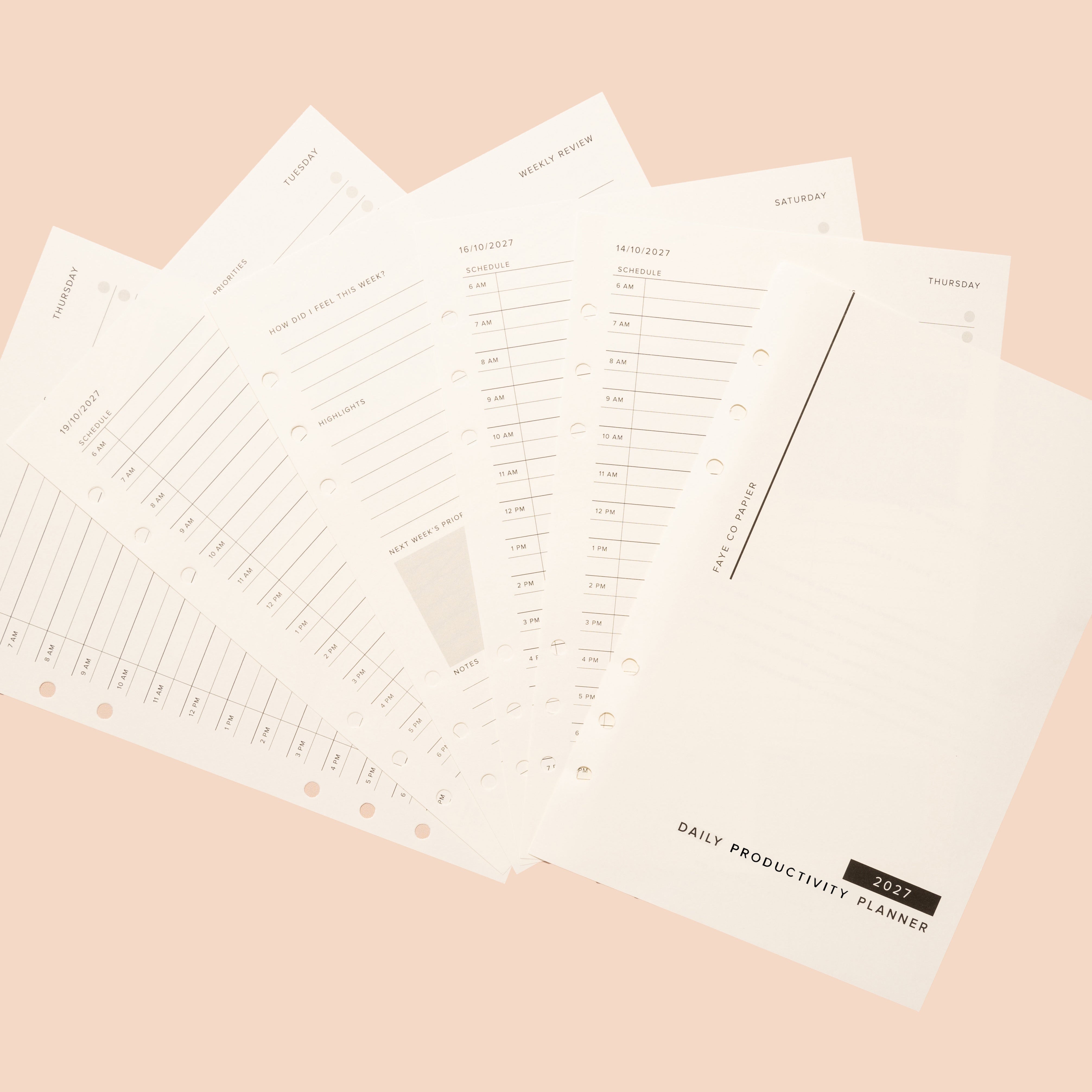 2026 daily productivity planner 