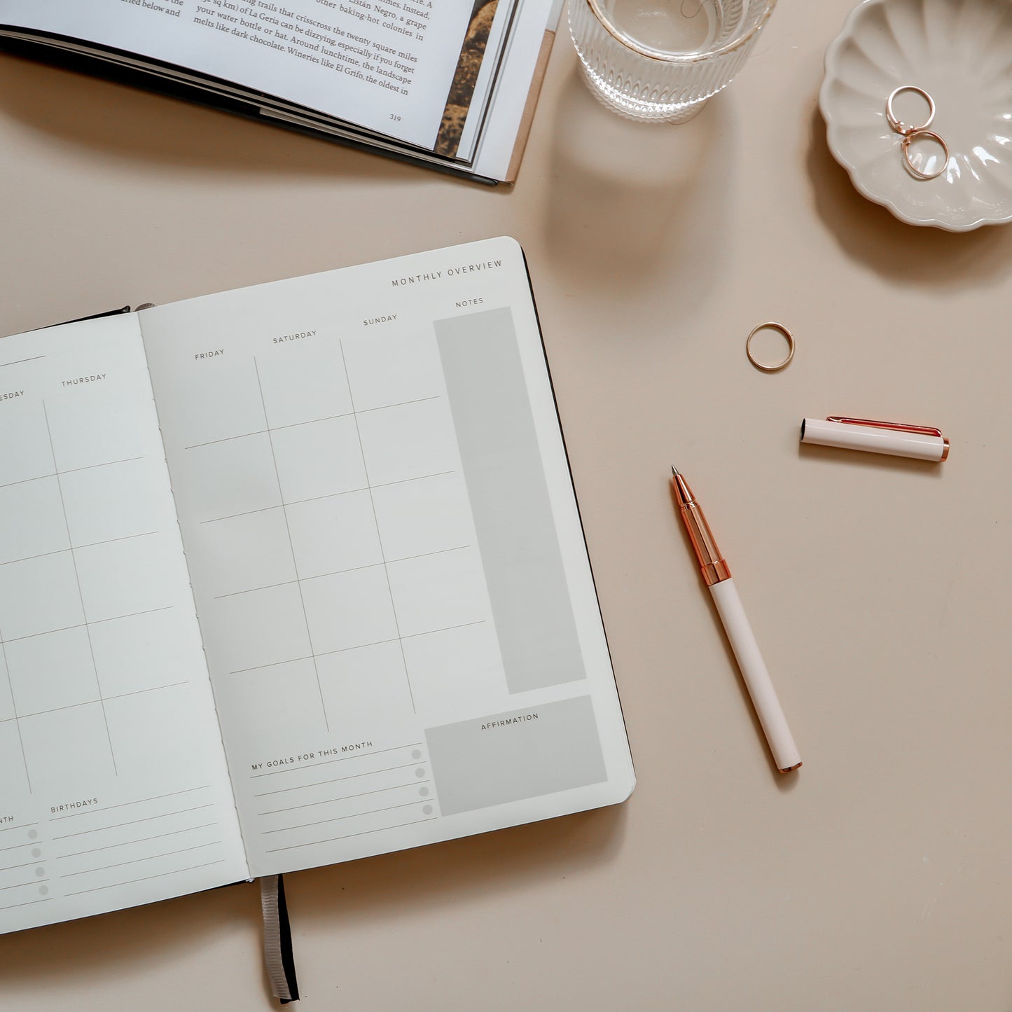 Minimal Undated Daily Productivity Planner