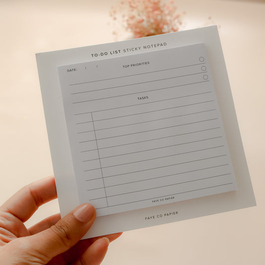 Minimal To-do List Sticky Notepad