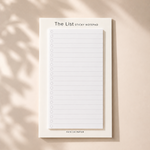 Minimal The List Sticky Notepad for daily planning, to do lists and reminders by Faye Co Papier