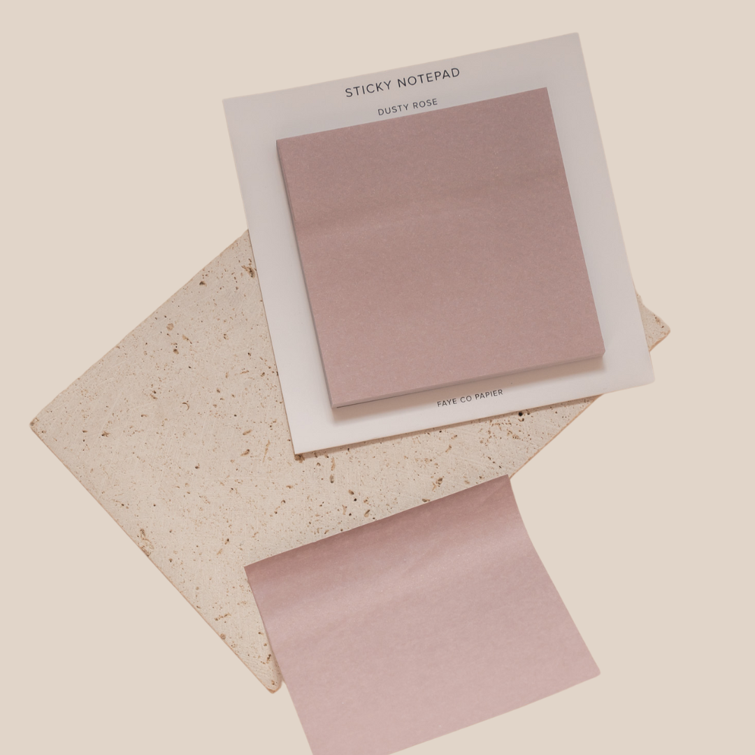 Dusty Rose Sticky Notepad