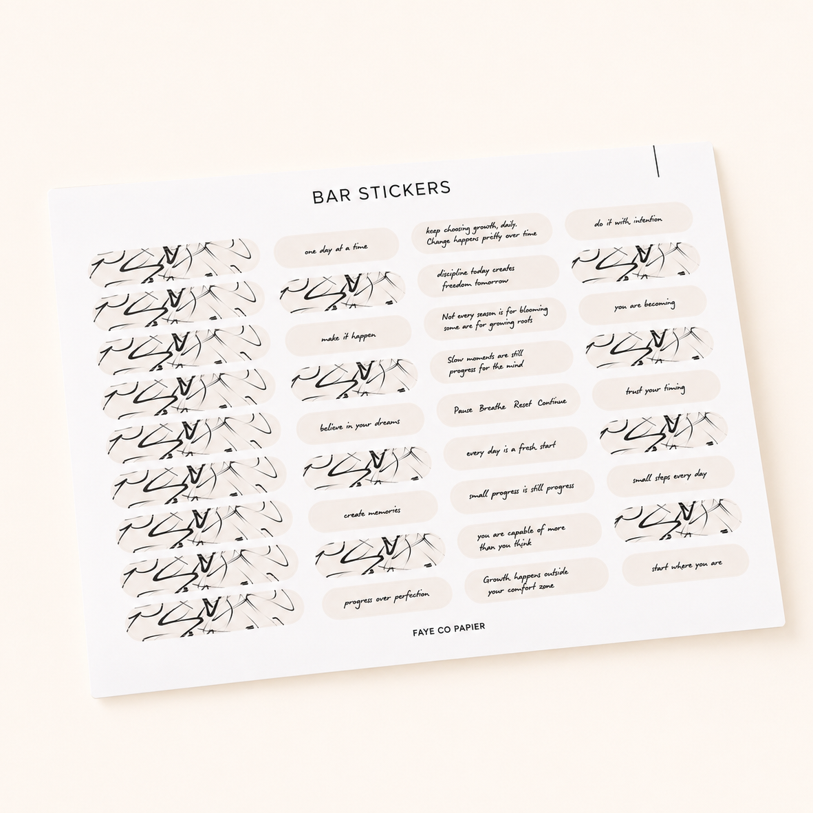 time block bar planner sticker