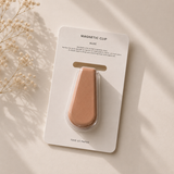 Neutral Colours Magnetic Clip | neutral Beige Jumbo Clip | Pen loop for Journal | Large magnetic Clip | Aesthetic Paper Clip | Planner Accessories | oli clips | Functional Planning Accessories