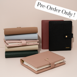 Personalised A5 Ring binder planner  in black, burgundy , taupe, pink, blue, forest green and brown
