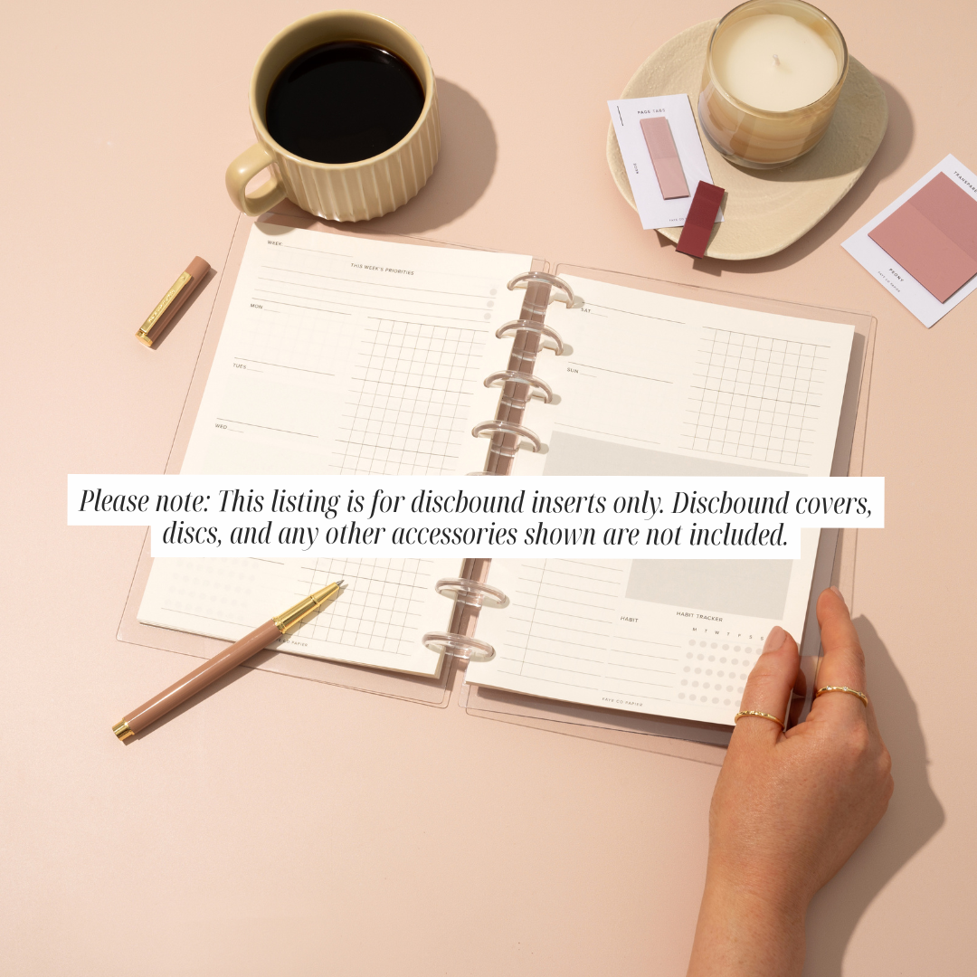 Minimal Undated Weekly Overview Grid Planner Inserts A5 | Discbound Planner Insert | discbound refills | Happy Planner inserts| minimalist planner inserts
aesthetic planner inserts
luxury planner refills
neutral planner pages | discbound planner inserts
discbound planner refills
disc planner inserts