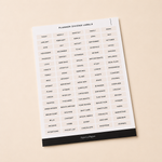 Planner Divider Label Stickers