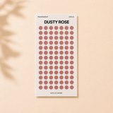 Transparent Dusty Rose Circle Sticker