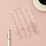 planner divider labels