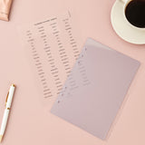 Minimal Transparent Acrylic Agenda Divider A5 | Divider Labels