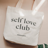 Minimal Self Love Club Tote Bag