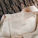 Minimal Unplugged Tote Bag durable and versatile design for everyday use.