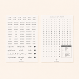Minimal Words Journaling Key Stickers