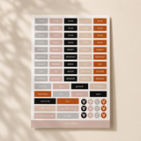 Word Journaling planner sticker featuring the word "Journaling" in elegant script, perfect for marking journal entries, memory keeping, reflection pages, planners, organisers, bullet journals, and scrapbooks.
