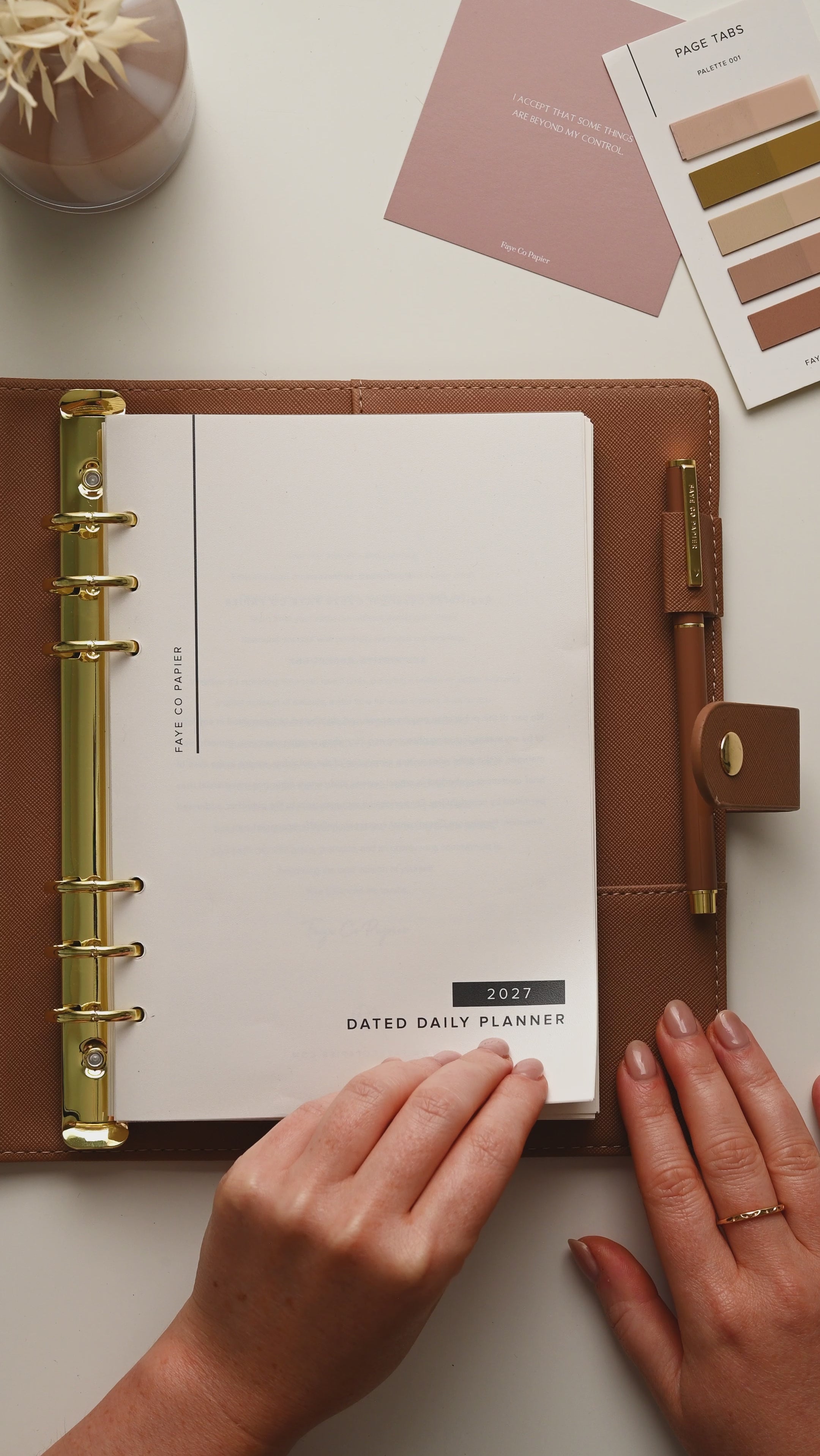 2027 Daily Planner Insert Refill A5 