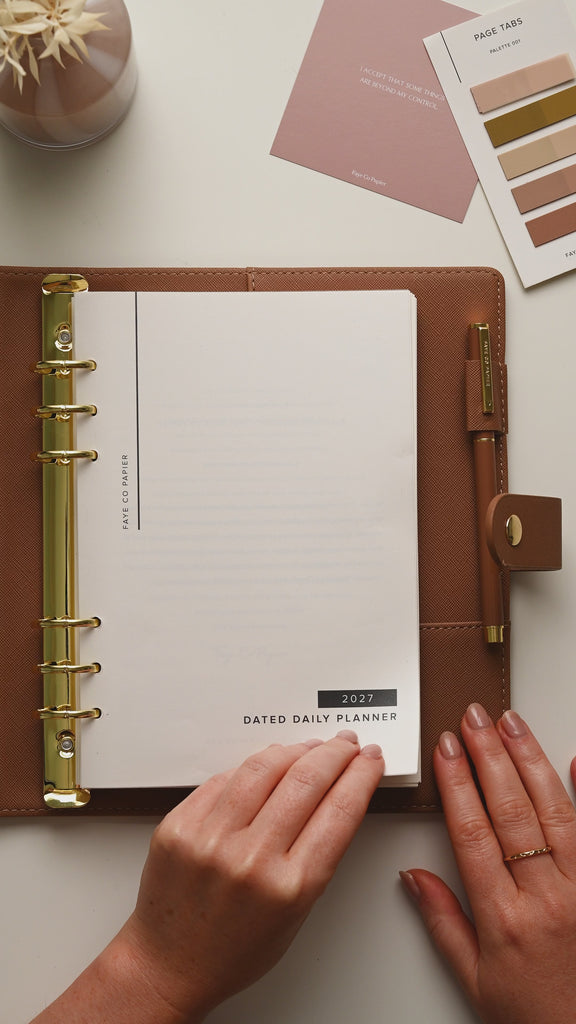 2027 Daily Planner Insert Refill A5 