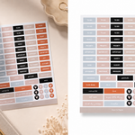 Word Journaling planner sticker featuring the word "Journaling" in elegant script, perfect for marking journal entries, memory keeping, reflection pages, planners, organisers, bullet journals, and scrapbooks.
