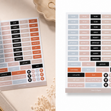 Word Journaling planner sticker featuring the word "Journaling" in elegant script, perfect for marking journal entries, memory keeping, reflection pages, planners, organisers, bullet journals, and scrapbooks.
