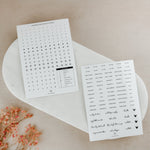 Minimal Planner Stickers