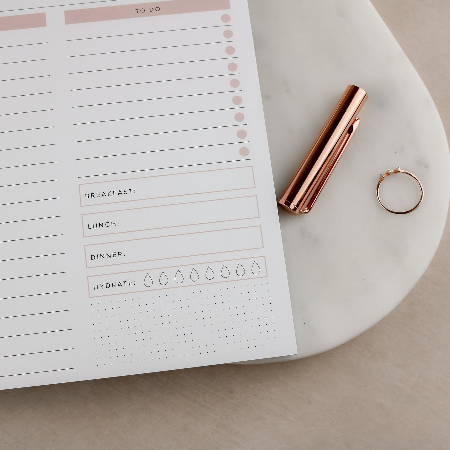 Minimal Daily Planner Notepad