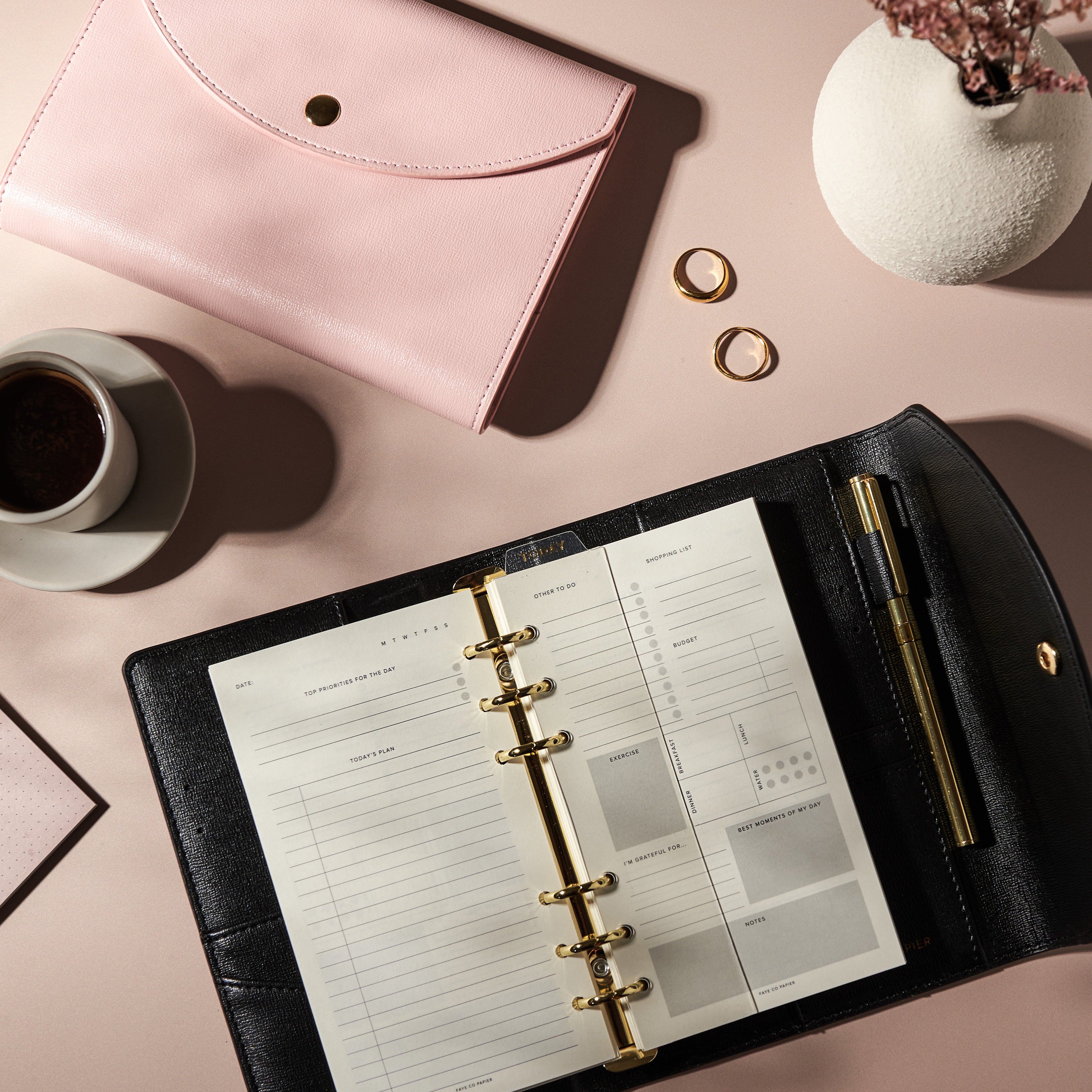 A6 Ring Binder Organiser - Stylish Wallet Binder
