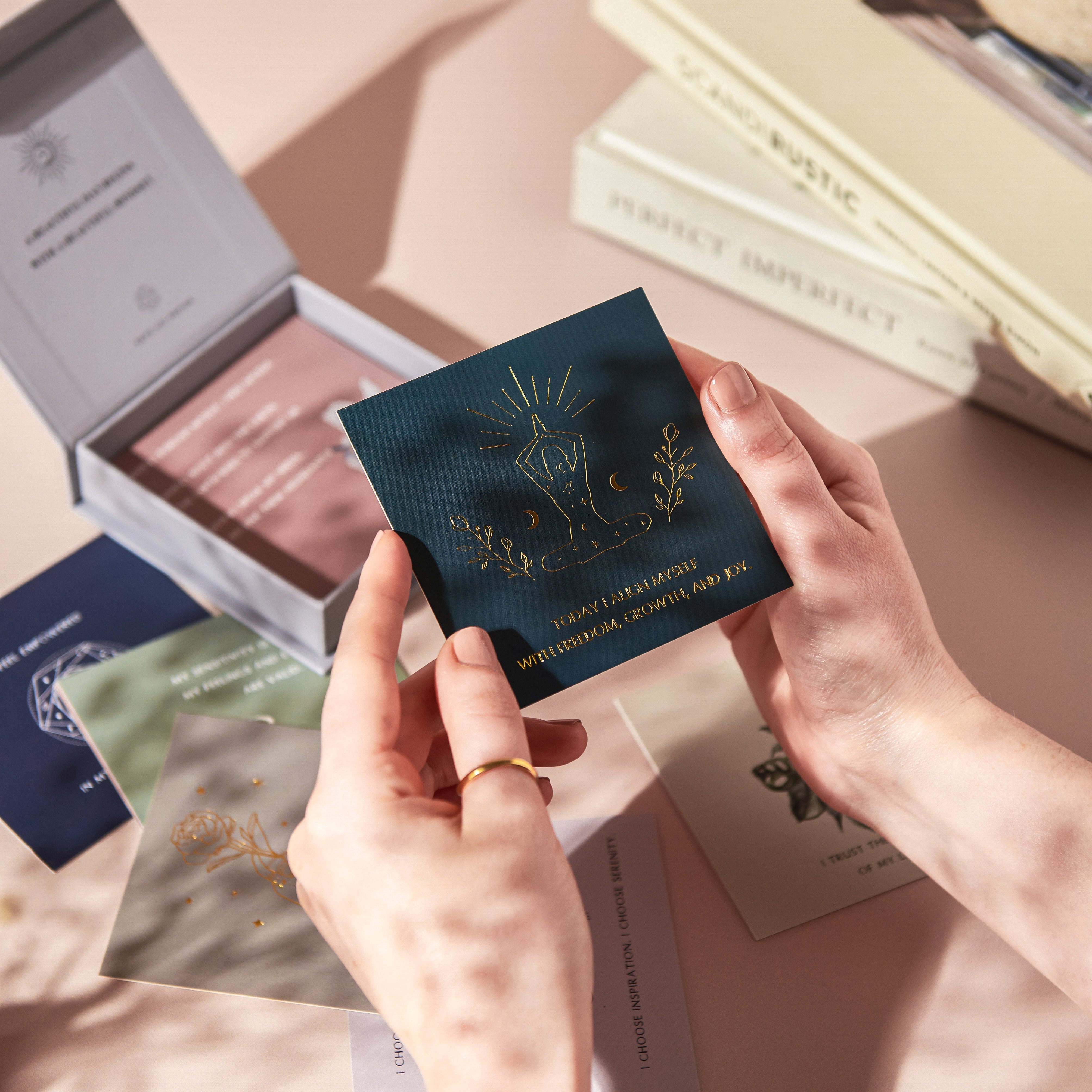 Mindful Affirmations Cards Gift Box for Positive Mindset